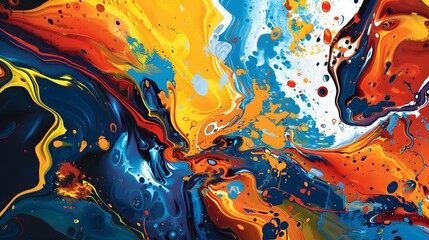 texture of colored acrylic paints - obrazy, fototapety, plakaty