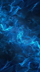 Blue abstract light streams with smooth wave patterns. Artistic background design for posters, banners, and digital art projects