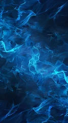 Poster Blue abstract light streams with smooth wave patterns. Artistic background design for posters, banners, and digital art projects © ANStudio