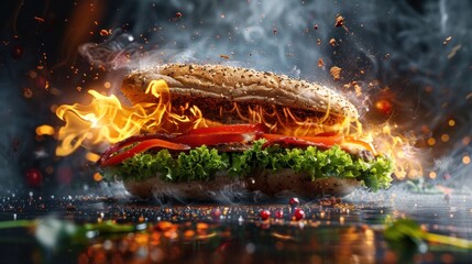 Fiery Fresh Burger Magic