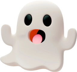 Fototapeta premium Cute Ghost Emoji