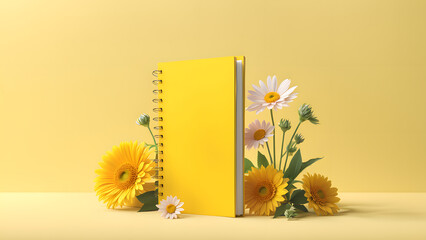 Mindful Healing Journal 3D Template for Mental Health, Reflection, and Stress Relief