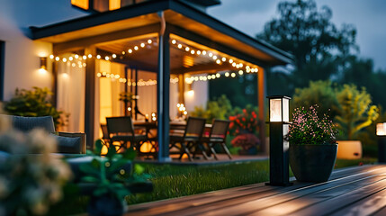 Eco-Friendly Garden Lights, A Sustainable Outdoor Illumination, Green Living Meets Nighttime Beauty