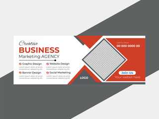 Creative corporate business Digital marketing agency facebook cover photo design.