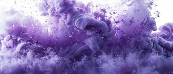 Purple Smoke Explosion - obrazy, fototapety, plakaty