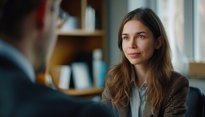Fototapeta premium Professional woman in job interview