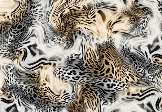 Leopard skin pattern texture; Fashionable print.