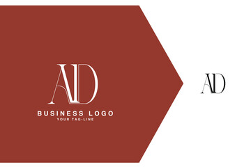 AD, DA, A, D, Abstract Letters Logo monogram