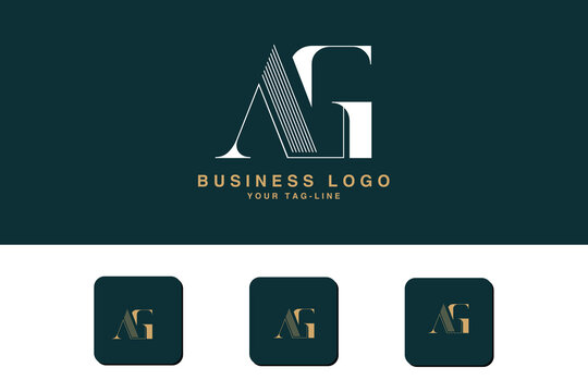 AG, GA, A, G, Abstract Letters Logo Monogram