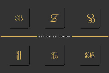SB, BS, S, B, Abstract Letters Logo Monogram	
