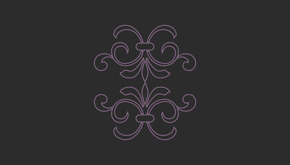 Vector hand drawn line art illustration.