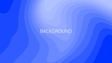 Blue abstract background with sharp wavy lines and gradient transition, dynamic swirl shape. Inclined bends