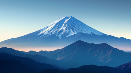 Panoramic mountain views , Beautiful mountain nature