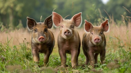 Ecological Farm Pigs Domestic Setting