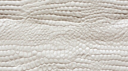 Seamless pattern with white reptile skin scales texture. - obrazy, fototapety, plakaty