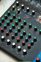 Sound Mixer close-up
