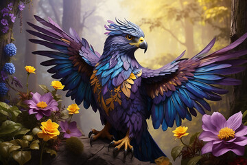 eagle with fantasy style