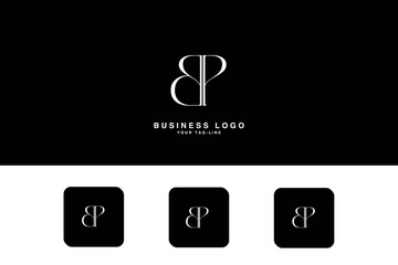 BP, PB, B, P, Abstract Letters Logo Monogram