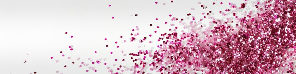 pink glitter background.