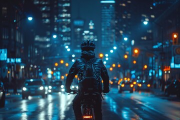 Night City Biker Blue BG