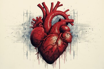 Human Heart Diagram, Ecg graph, heart attack concept --ar 3:2 --v 5.2 Job ID: 8e1a2931-e57f-4b6b-95d7-d7fd19ac4297