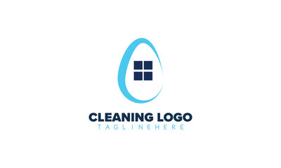 Fototapeta premium cleaning service clean logo icon vector
