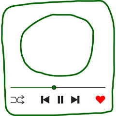 Handdrawn Music Player