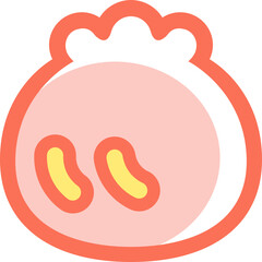 Nutritious breakfast colored icon pack