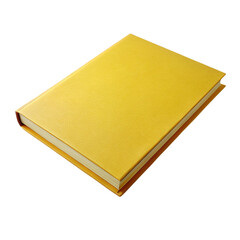 Blank yellow book. isolated on transparent background.