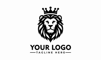 Lion logo Vector design Lion Crown logo Lion Vector for Business Identity