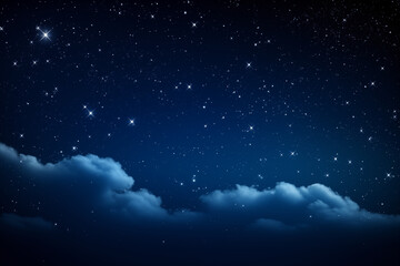 Obraz na płótnie Canvas Background of an illustration of a starry night sky on a summer night.