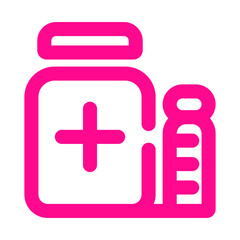 Obraz premium Beauty salon monochrome icon pack