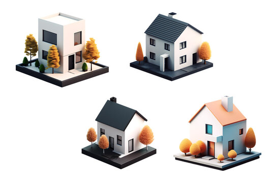 isometric house icon
