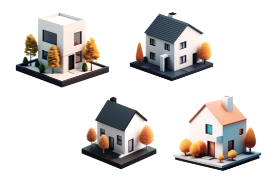 isometric house icon