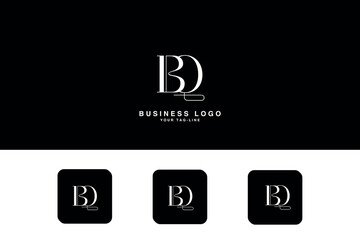BQ, QB, B, Q, Abstract Letters Logo Monogram