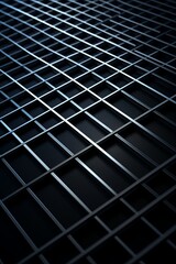 grid thin silver lines with a dark background in perspective