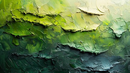 Green shades paint brushstrokes	