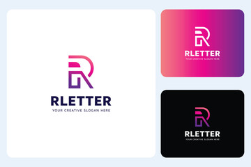 R Letter Logo Design Template