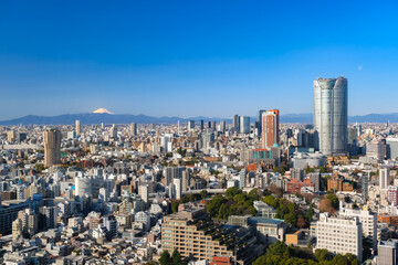 東京都 東京タワーから見る東京の街並み
