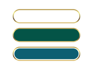 Obraz premium Islamic Text Box Frame with Gold Line Border Vector Illustration