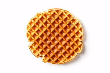 a waffle on a white background