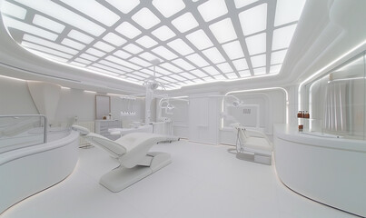 Fototapeta na wymiar Professional Healthcare Space: Modern Dental Office Interior