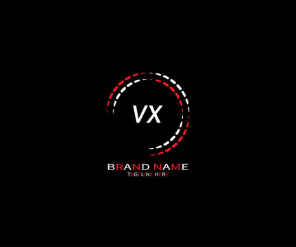 VX Letter Initial Logo Design Template Vector Illustration