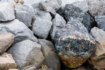 close up of rocks on beach