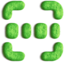 Barcode Green Fluffy Icon