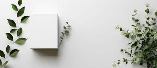 Naklejka premium Mock-up Template on White Background for Your Design, .