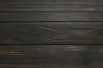 Fototapeta premium Black and brown and orange wood wall wooden plank board texture background with grains and structures