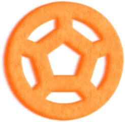 Ball Football Orange Fluffy Icon