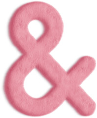 Ampersand Pink Fluffy Icon