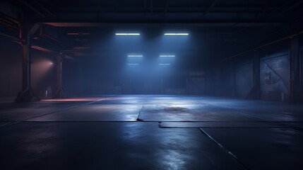 A Dark Empty Street: Dark Blue Background

